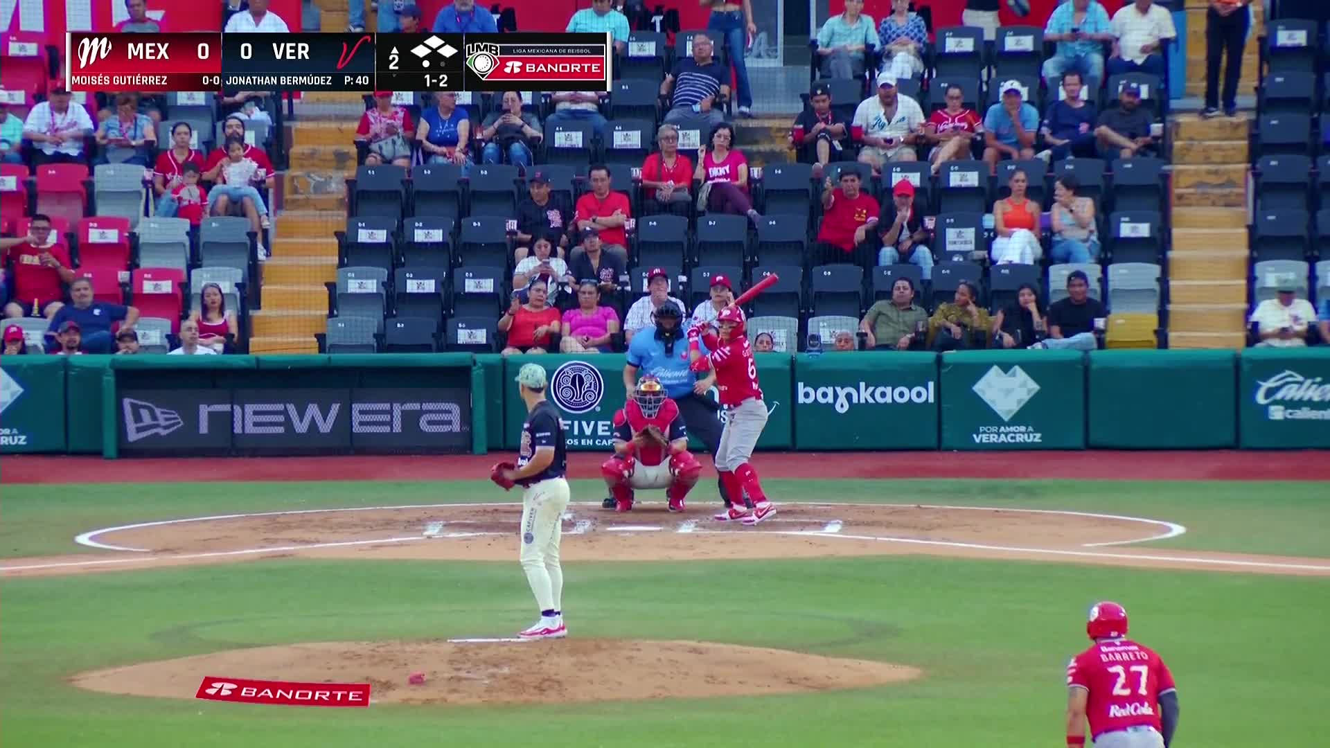 Hit sencillo productor Mollete vs Veracruz - Juego 3