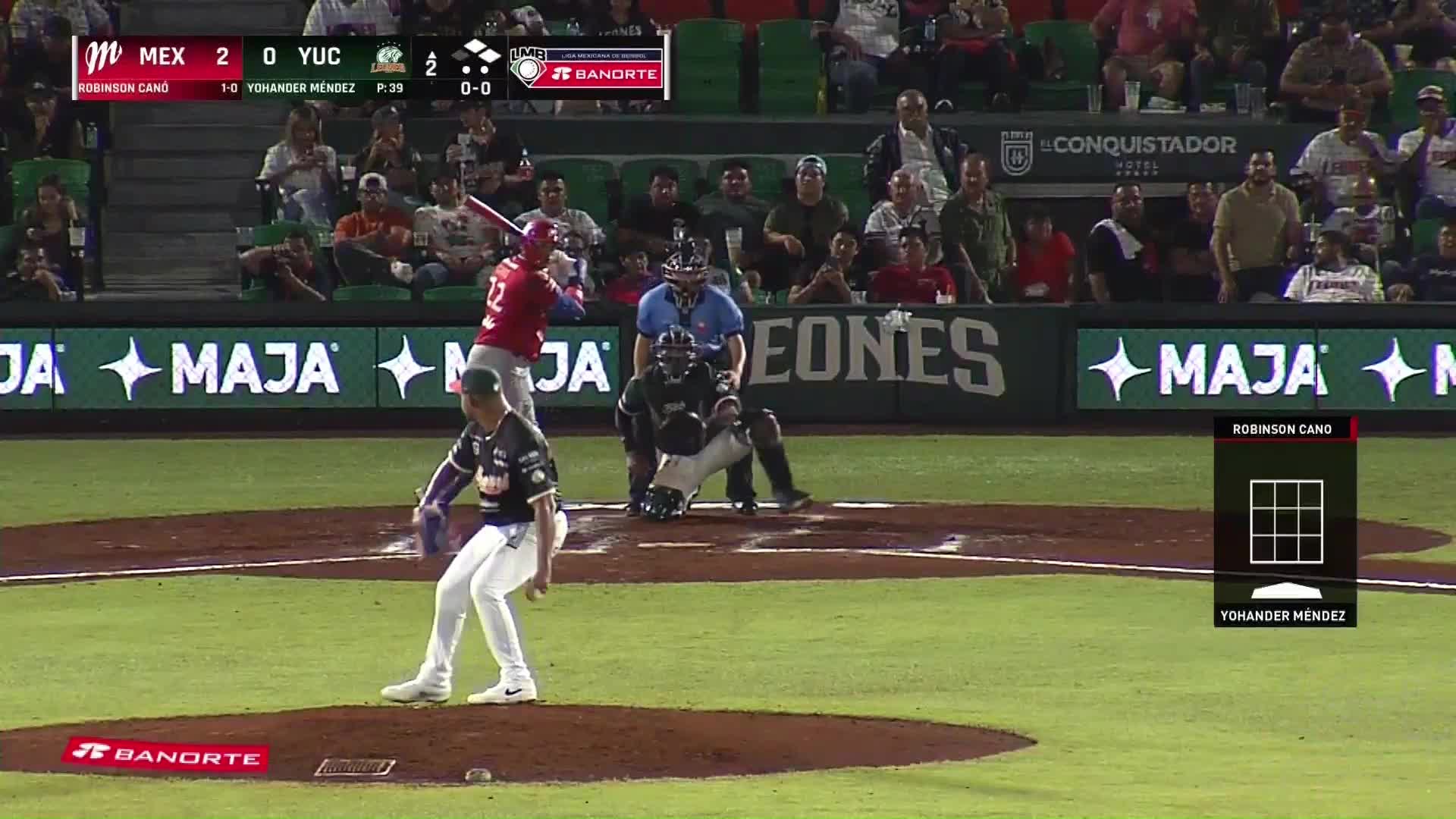 Hit sencillo productor Canó Vs Yucatán Juego 3
