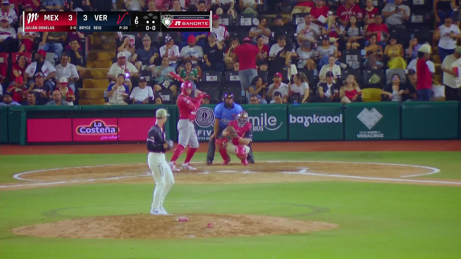Primer HR de Ornelas Vs el Águila 